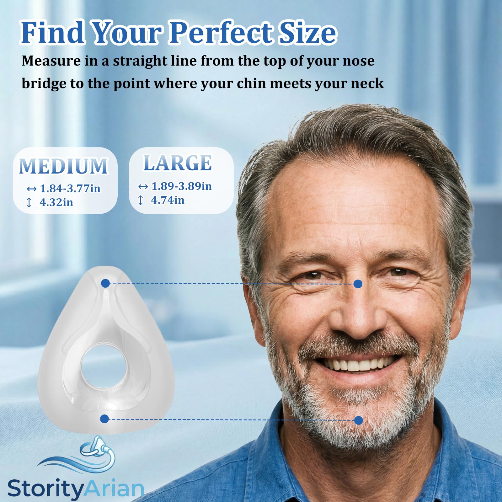 StorityArian – joint d'étanchéité AirFit F20 garantit une connexion fiable.