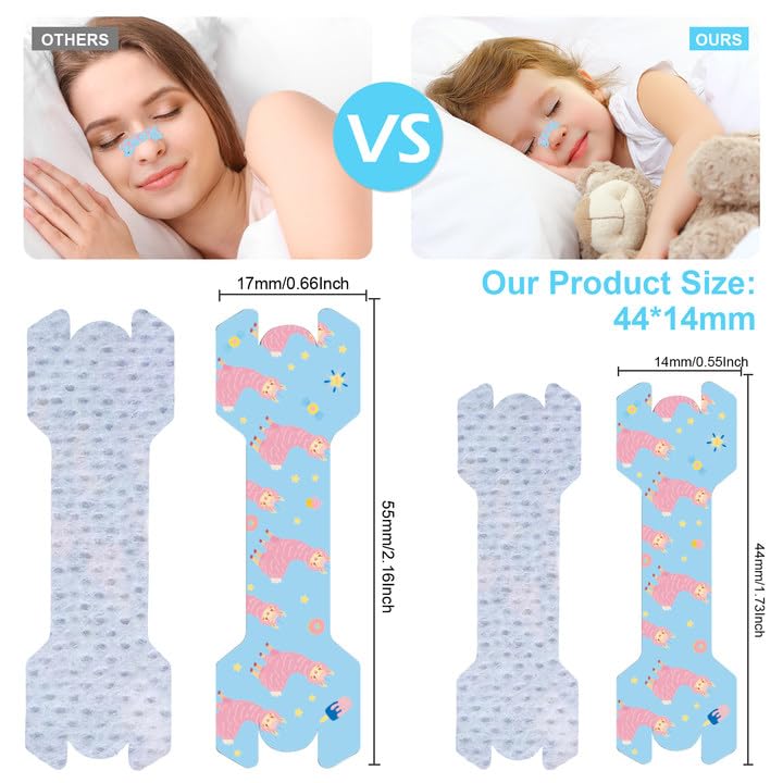 Stranthother bandes nasales enfant alpaga : design ludique pour le repos.