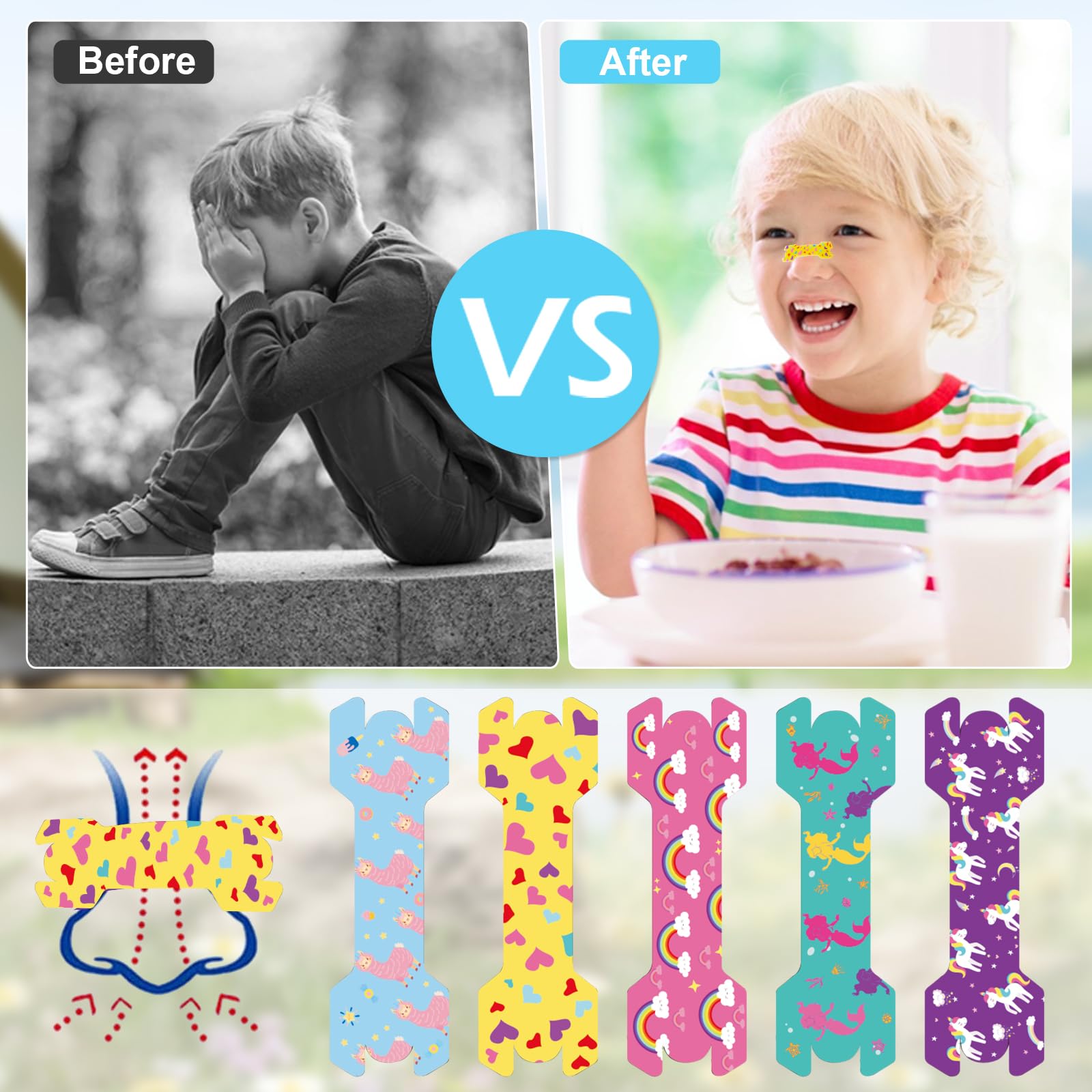 Stranthother bandes nasales enfant voyage : pratique en camping et déplacements.