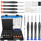 STREBITO kit réparation lunettes: vis 16 tailles pour montures variées