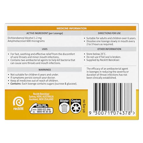 Strepsils arôme miel citron, parfum frais et agréable.