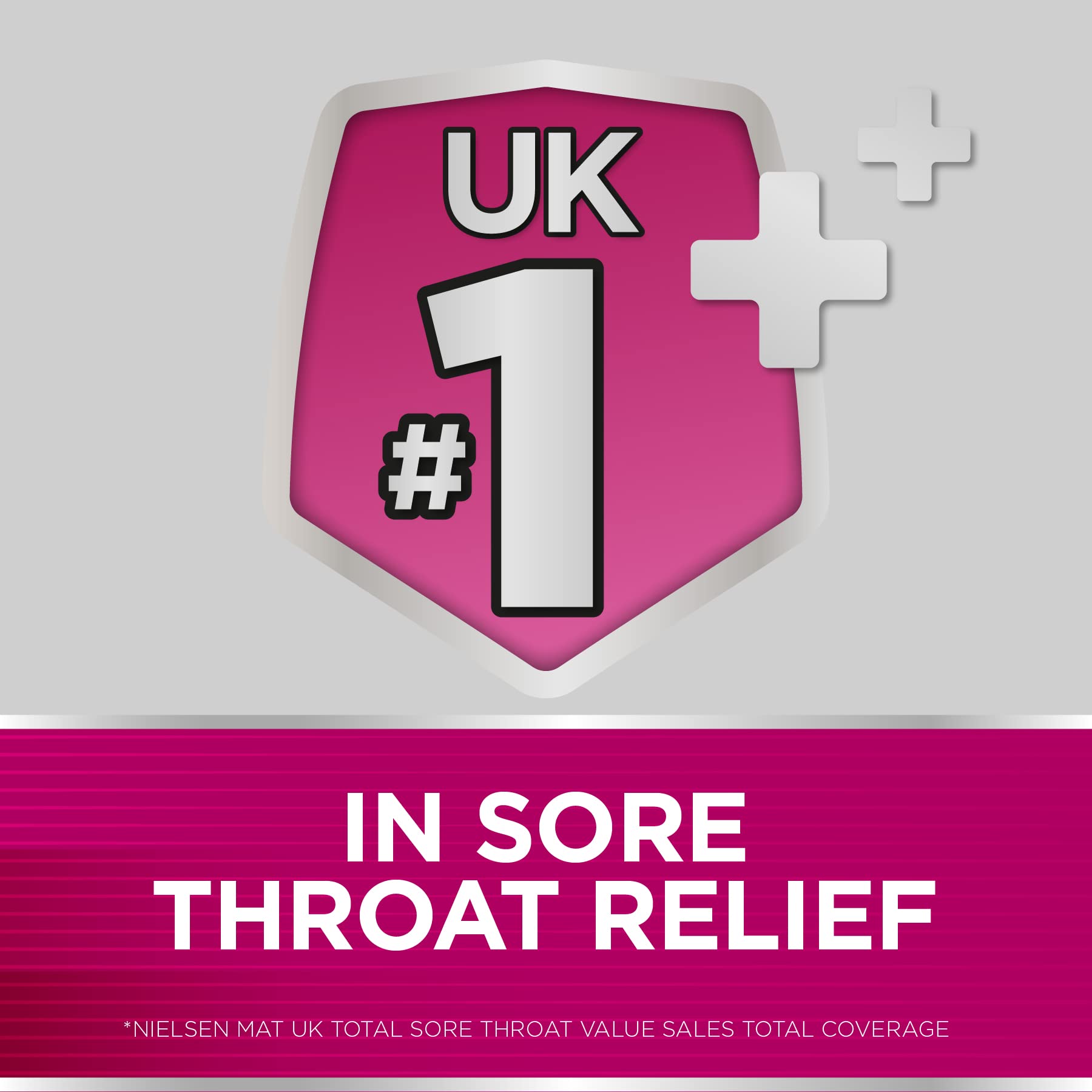 Texture douce Strepsils Extra Triple Action Cerise apaise la gorge en douceur.