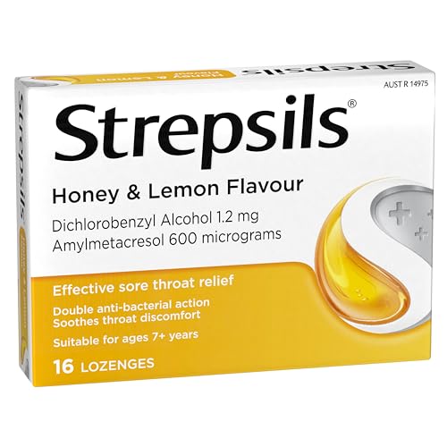 Strepsils pastilles texture douce, sensation agréable à la prise.