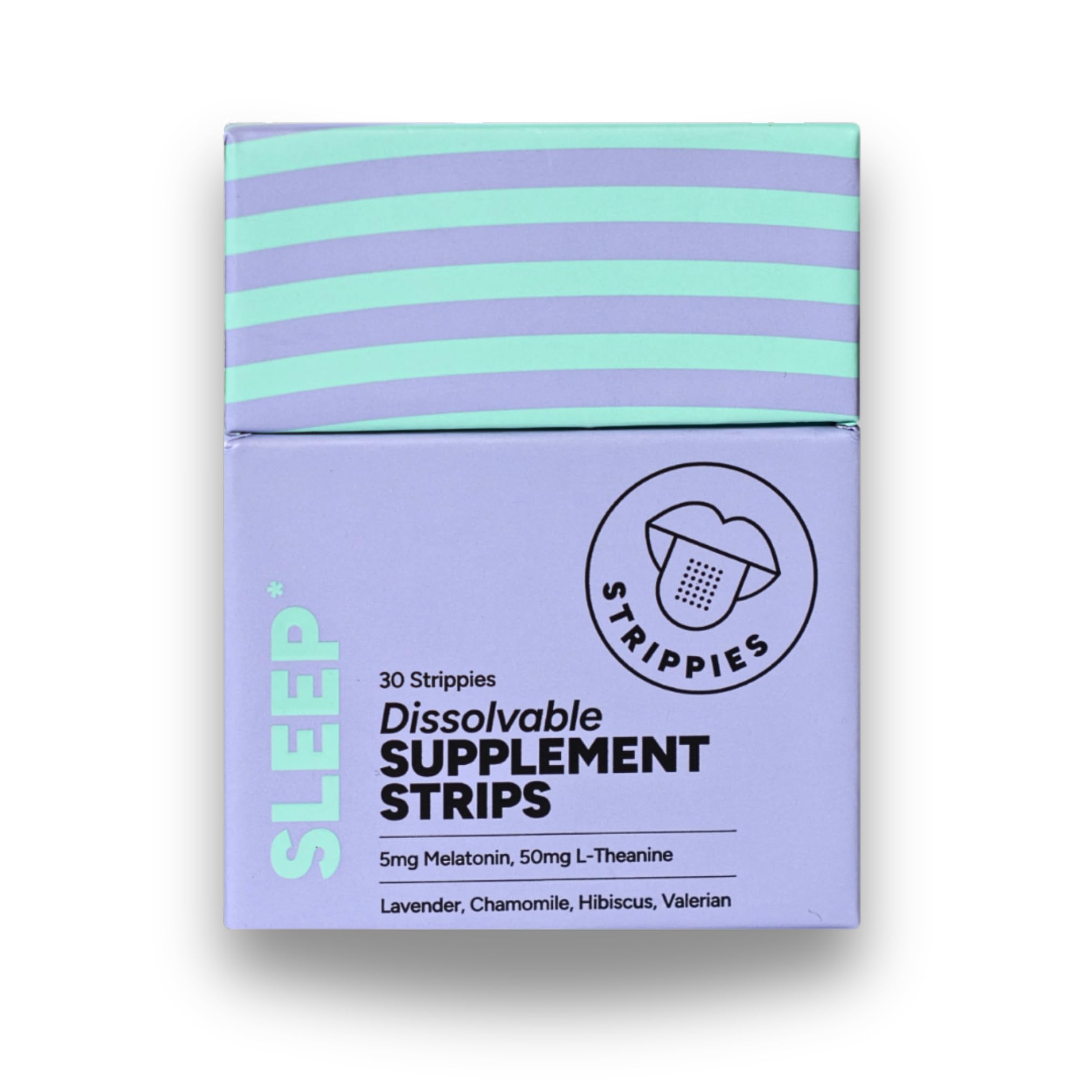 STRIPPIES - Bouteille de 30 bandes dissolvables, pratique pour le coucher.