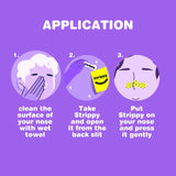 Strippy support déviation septum offre une meilleure respiration