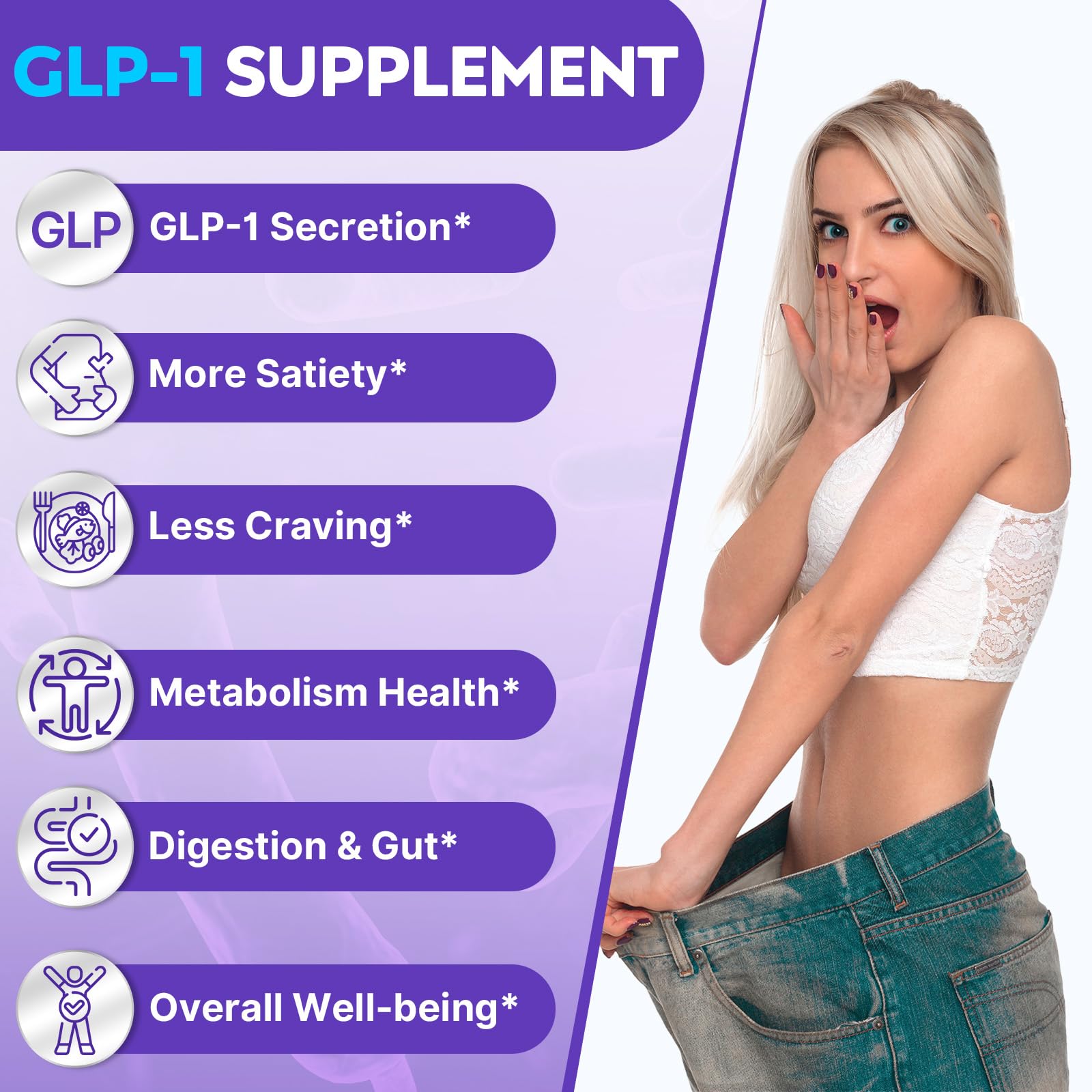 Strongueur GLP-1: activation AMPK pour plus d'énergie naturelle et équilibrée.