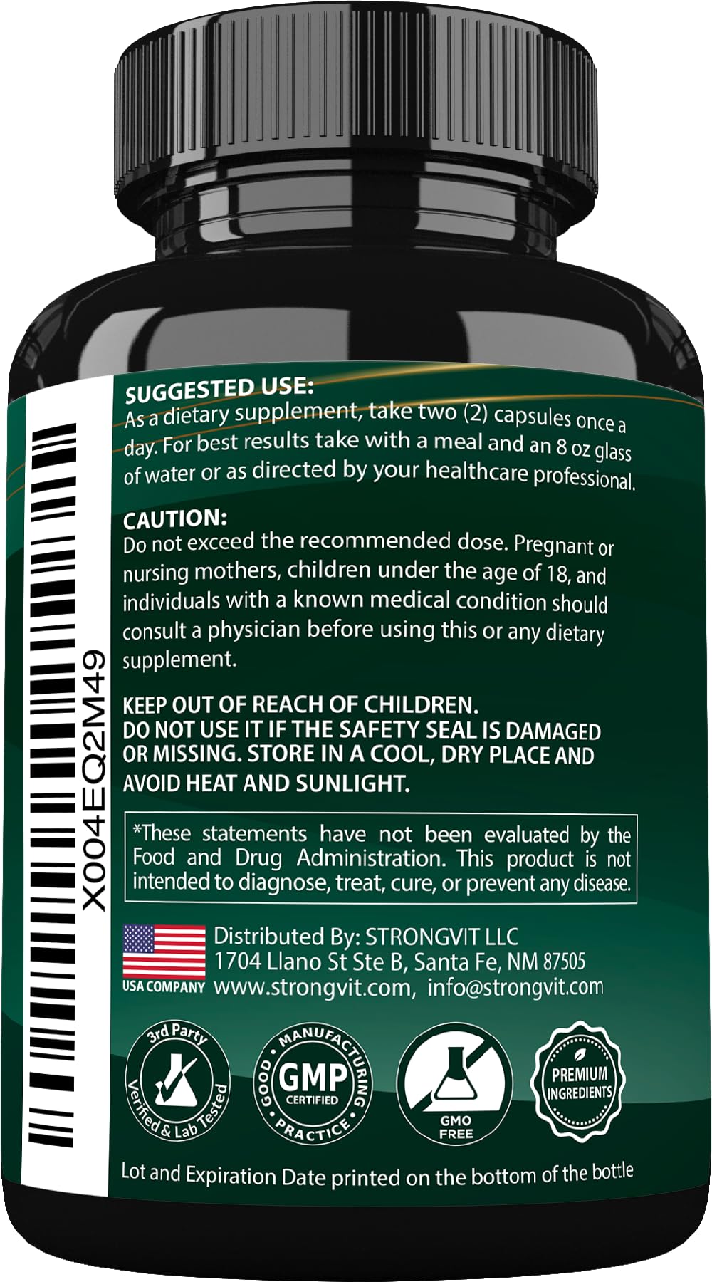 StrongVit laboratoire tiers etats-unis, garantie qualité et pureté