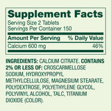 STS Home Calcium Citrate 600 mg — comprimés sans arômes artificiels, expérience neutre