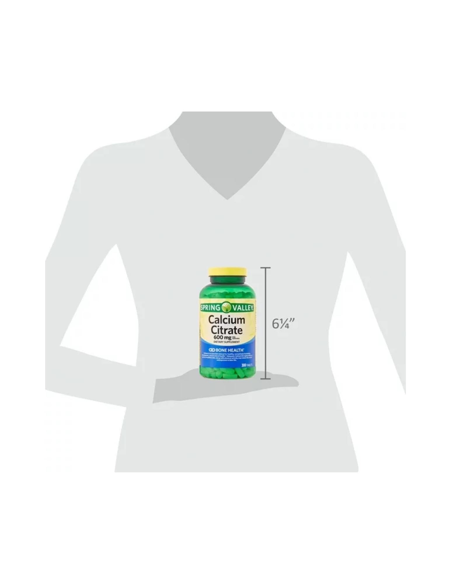 STS Home Calcium Citrate 600 mg — 300 comprimés pour le soutien potentiel des os et articulations