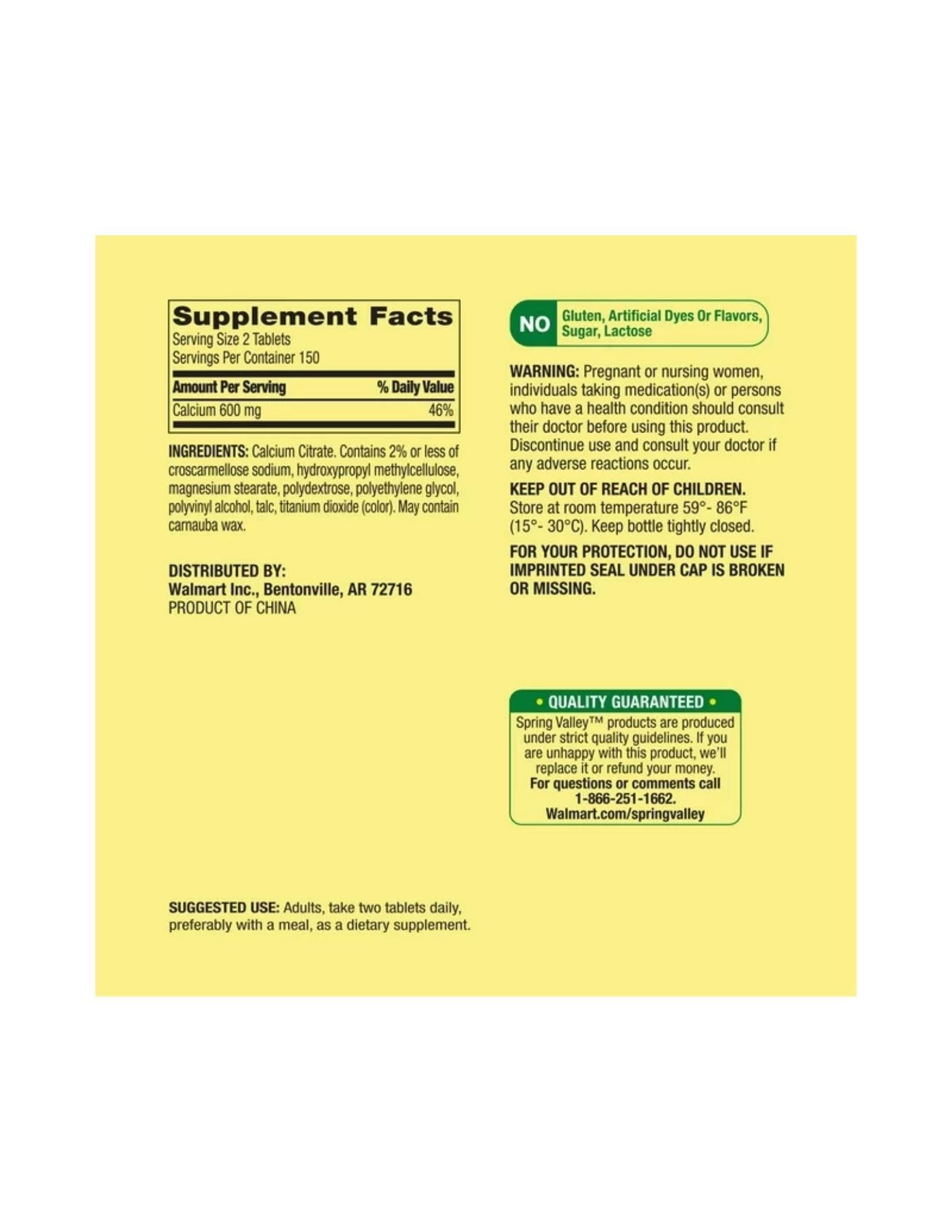 STS Home Calcium Citrate 600 mg — sans gluten et lactose, idéal pour une routine santé