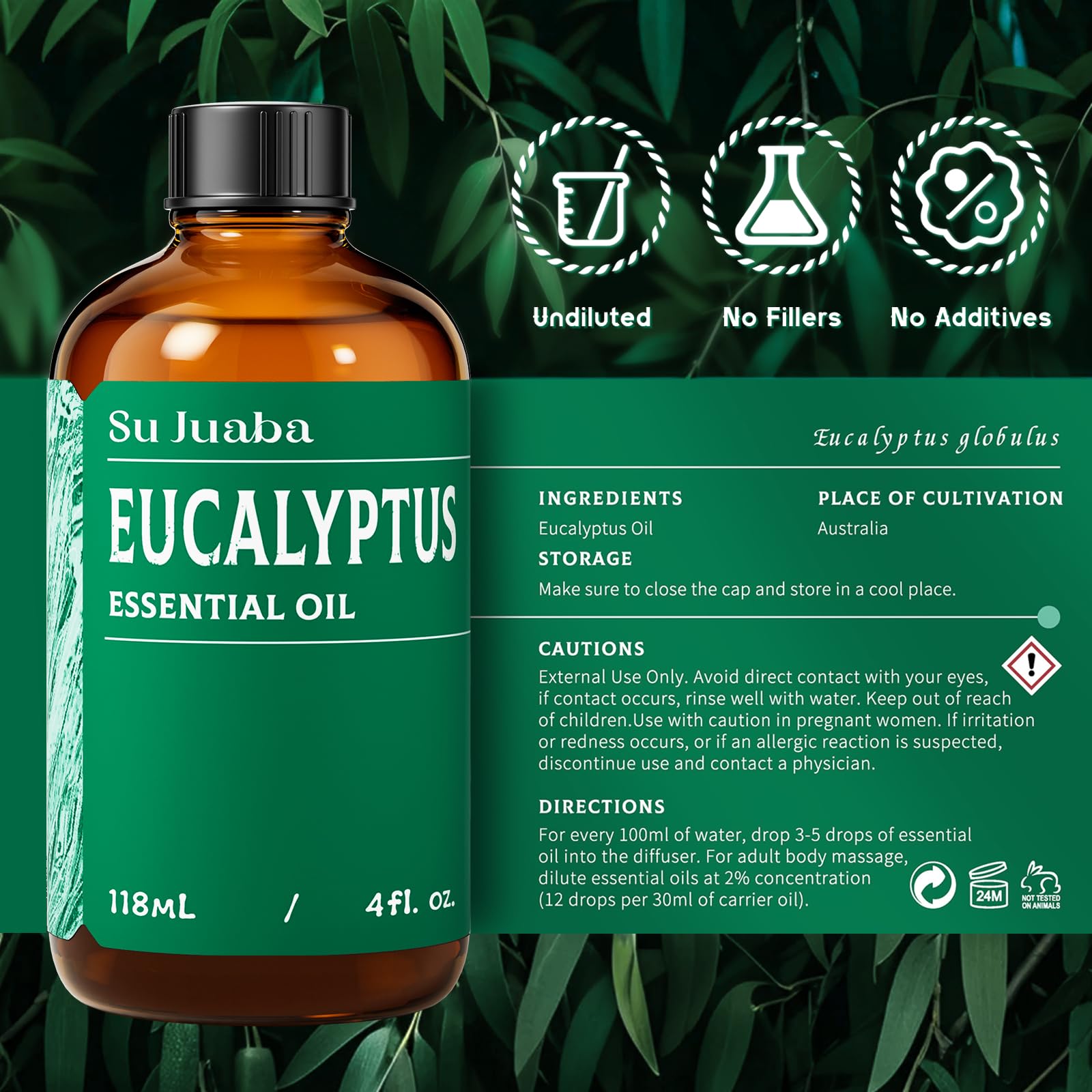 SU JUABA Eucalyptus : usage DIY pour créer savons et cosmétiques maison.