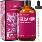 SU JUABA Géranium – bouteille ambrée prête pour diffusion aromatique