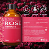 Mélanges faits maison avec huile de rose SU JUABA.