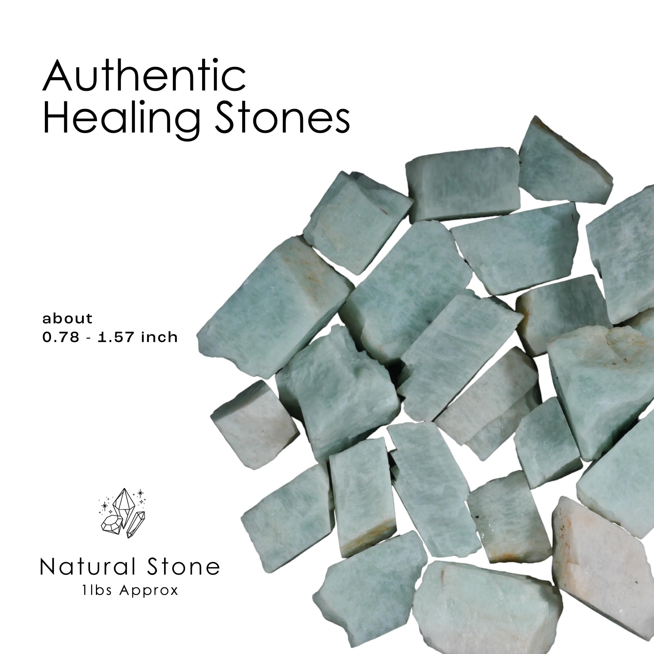 SUBSH Amazonite pierres polies: éclats lisses parfaits pour bijou et graviers décoratifs.
