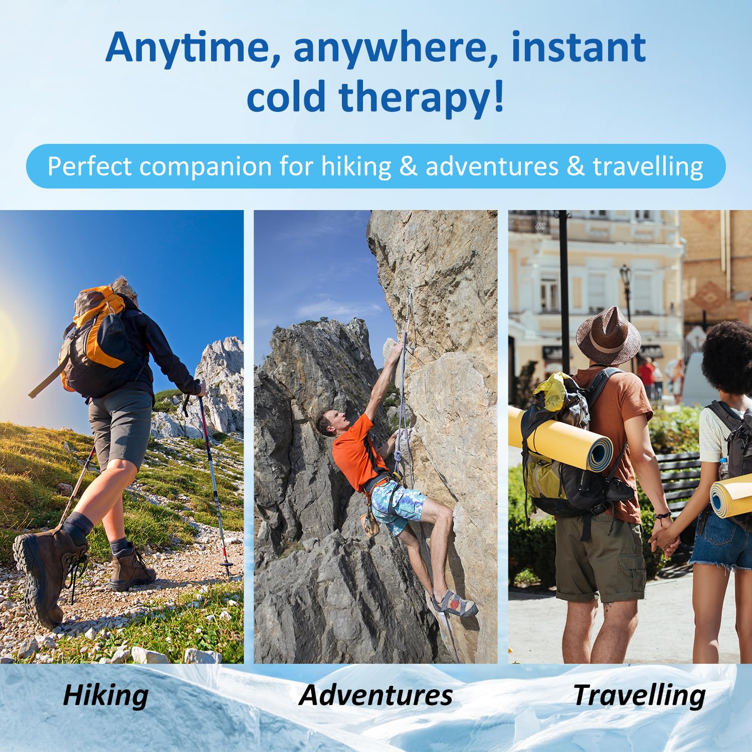 Idéal pour randonnées, aventures et voyages avec SuccorWare.