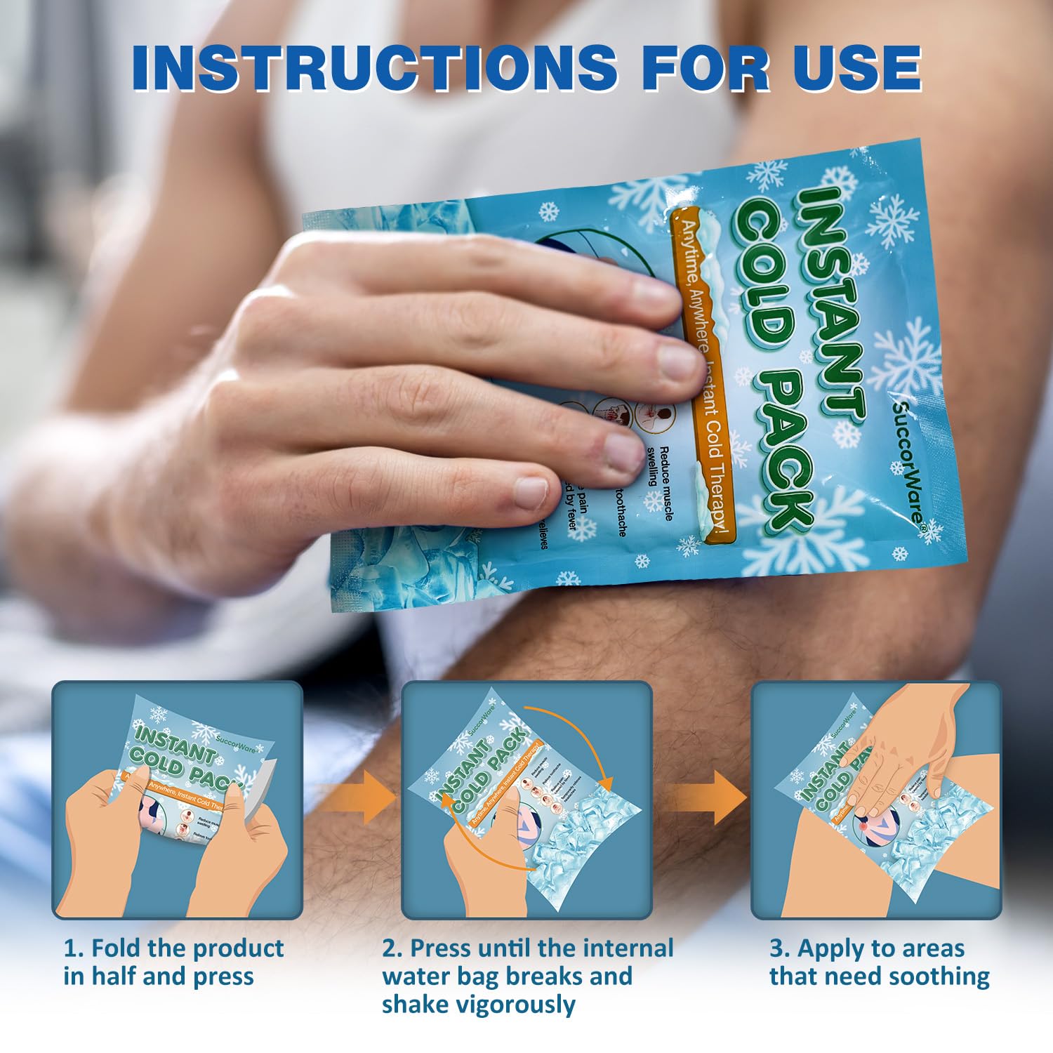 SuccorWare recharge-premier-secours, toujours prête dans le sac à dos.
