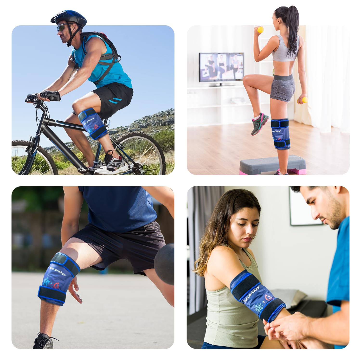 SuccorWare therapie froide-chaude permet alternance rapide pour soulagement ciblé.