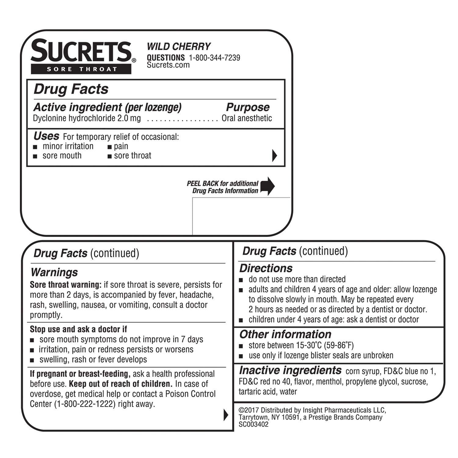 Emballage métallique portable Sucrets pour emporter le réconfort partout.