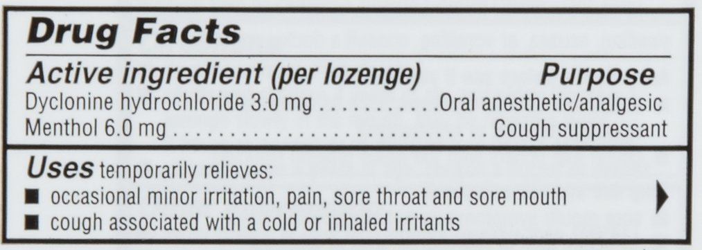 Emballage Sucrets cerise de 18 pastilles, pratique à emporter.