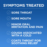 Pastilles Sucrets se dissolvent lentement sur la langue pour apaiser l'irritation.