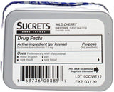 Utilisation quotidienne des pastilles Sucrets cerise sauvage pour apaiser gorge.
