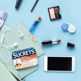 Pastilles Sucrets pour gorge et toux lors de trajets ou au bureau.
