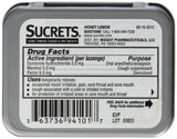 Détail des pastilles Sucrets miel citron, goût apaisant pour gorge et bouche.