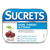 Pastilles Sucrets vapeur cerise, sensation douce en bouche pour parler plus confortablement.