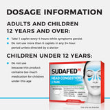 Boîte Sudafed PE 20 comprimés enrobés prête à l'emploi.