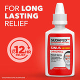 Sudafed Sinus Severe, buse de pulvérisation précise pour une dose ciblée.