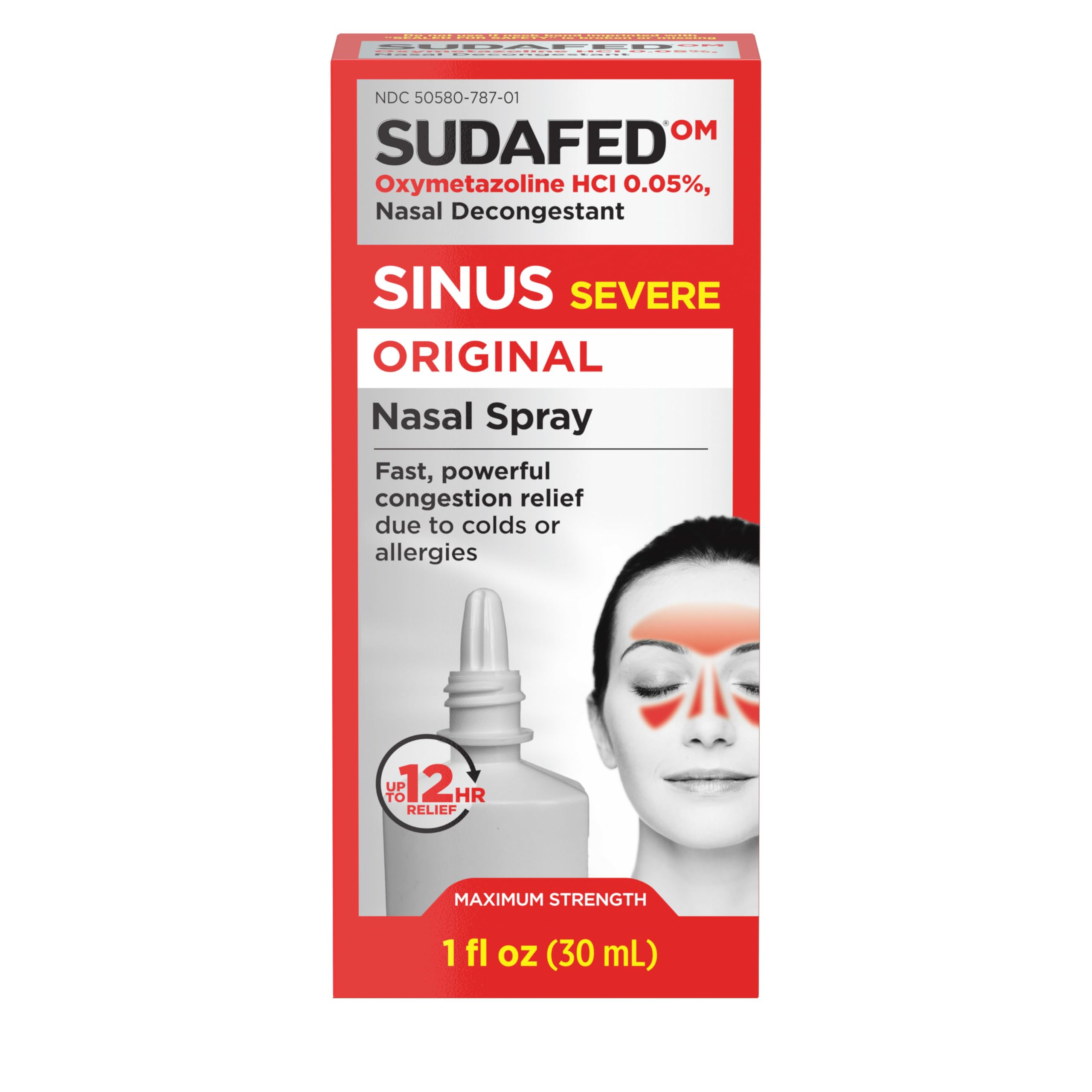 Sudafed Sinus Severe, format nasal prêt à l’emploi pour le quotidien.