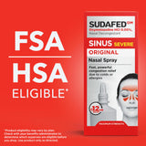 Sudafed Sinus Severe, emballage-boîte pratique et facile à repérer.