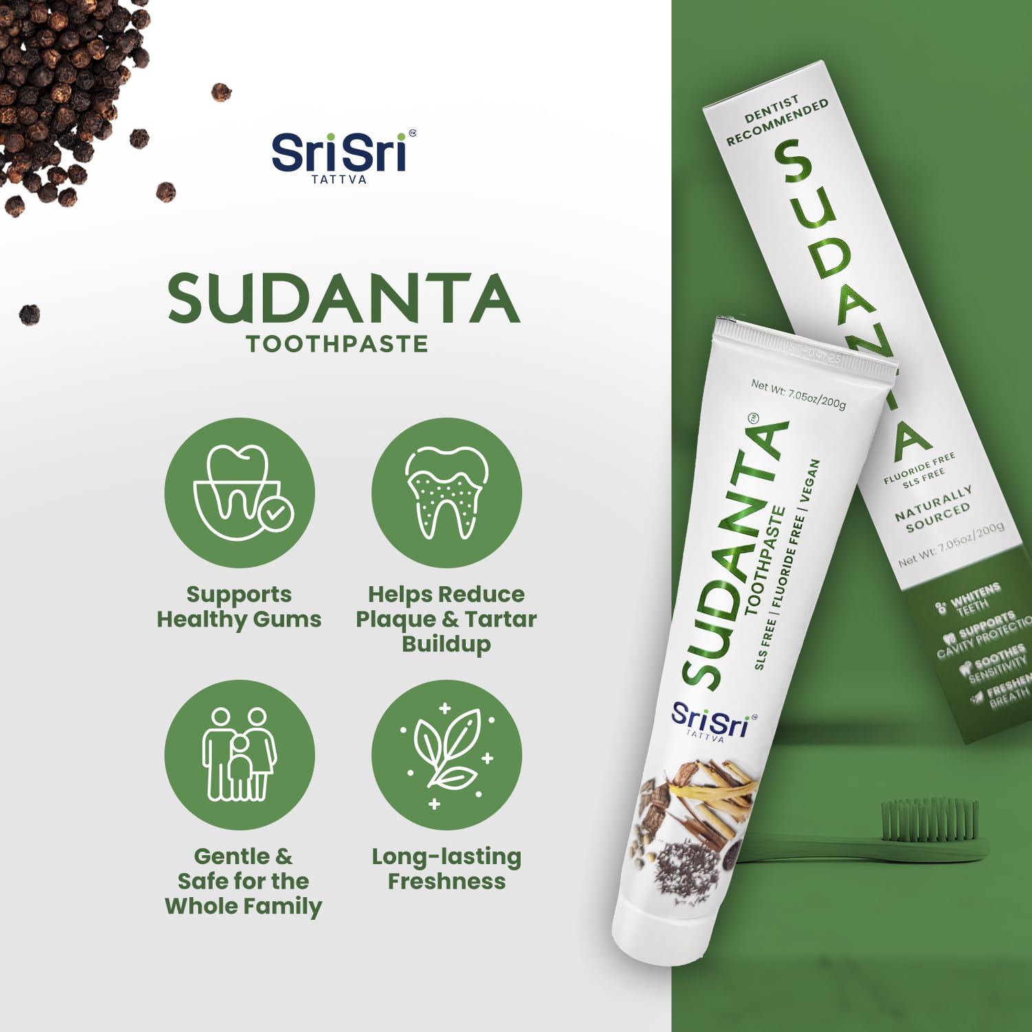 Emballage Sudanta 200 g – pratique pour la routine familiale.