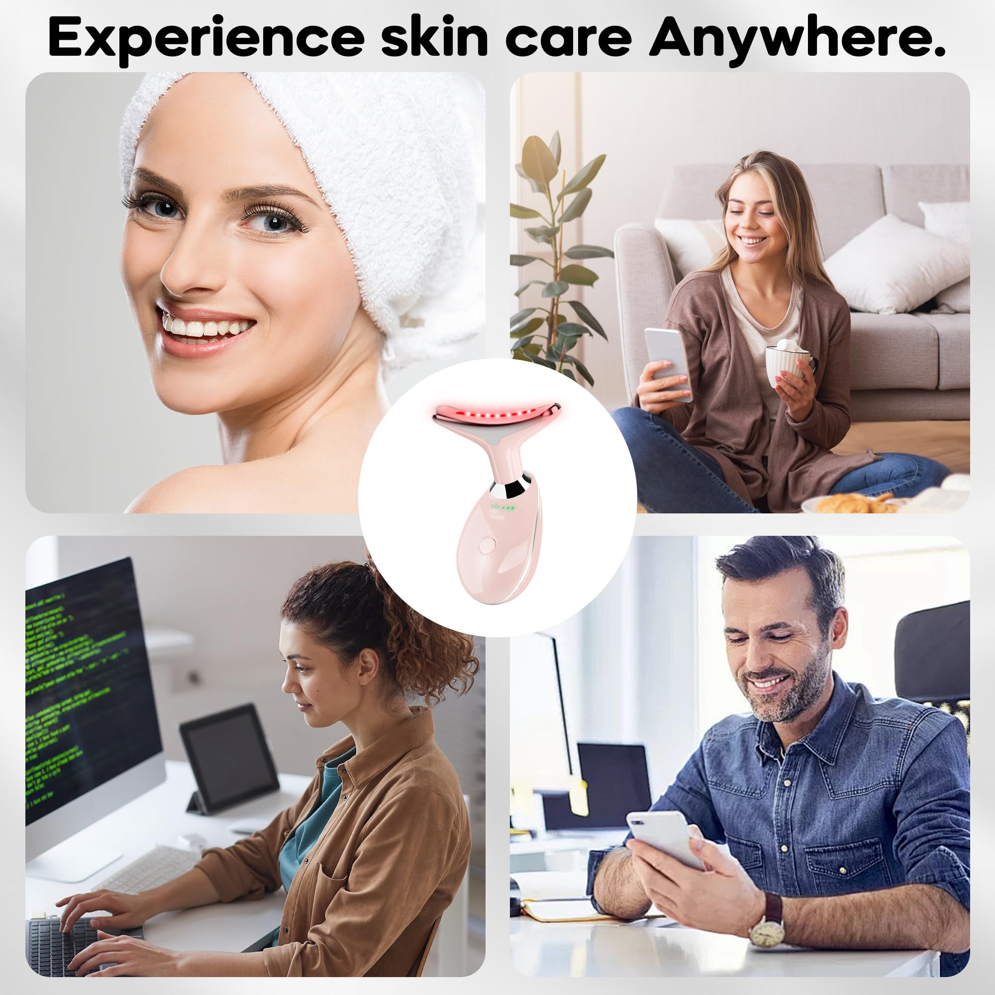 Suenohyu chaleur jusqu’à 45°C facilitant l’application de crème ou sérum.