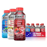 Bouteille SueroX Saveur Myrtille, hydratation sans sucre adaptée au sport