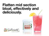 Sufficient-C Glutenizer Force Plus Kiwi-Fraise, utilisation après le repas pour un soutien digestif.