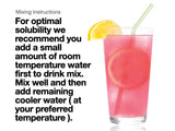 Sufficient-C Glutenizer Force Plus Kiwi-Fraise, verre transparent montrant la couleur fruitée et naturelle.