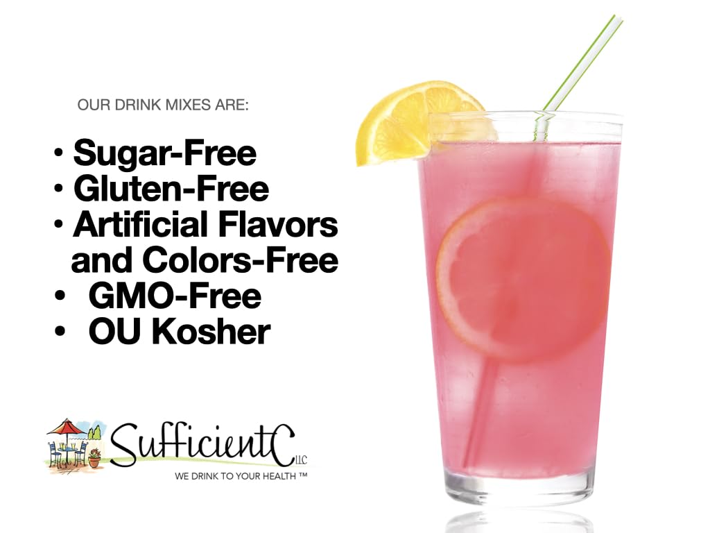 Sufficient-C Glutenizer Force Plus Kiwi-Fraise, routine quotidienne, goût fruité et apport en vitamine C.