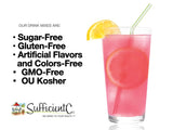 Sufficient-C Glutenizer Force Plus Kiwi-Fraise, routine quotidienne, goût fruité et apport en vitamine C.