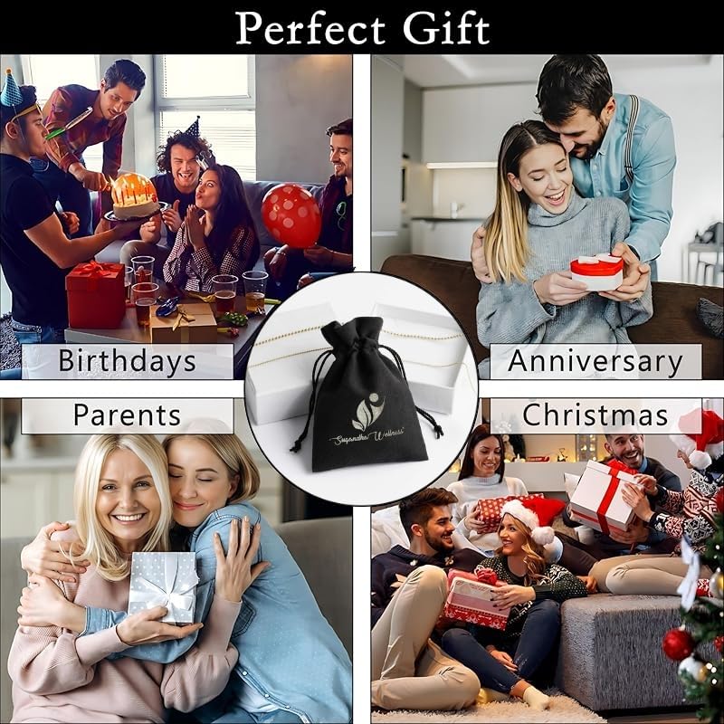 Cadeau collier Sugandha Wellness, idéal pour offrir lors d'une fête.