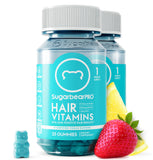 SugarBearHair gélifiés Biotine 6000mcg, soutien potentiel à la croissance des cheveux.