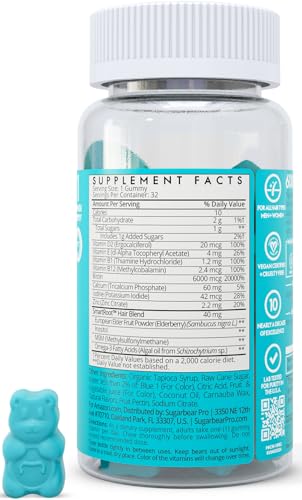 SugarBearHair SugarBearPro: gomme biotine 6000mcg, formulation puissante.