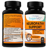 SugarMD Neuropathie – bouteille de 60 gélules prête à soutenir les nerfs au quotidien.