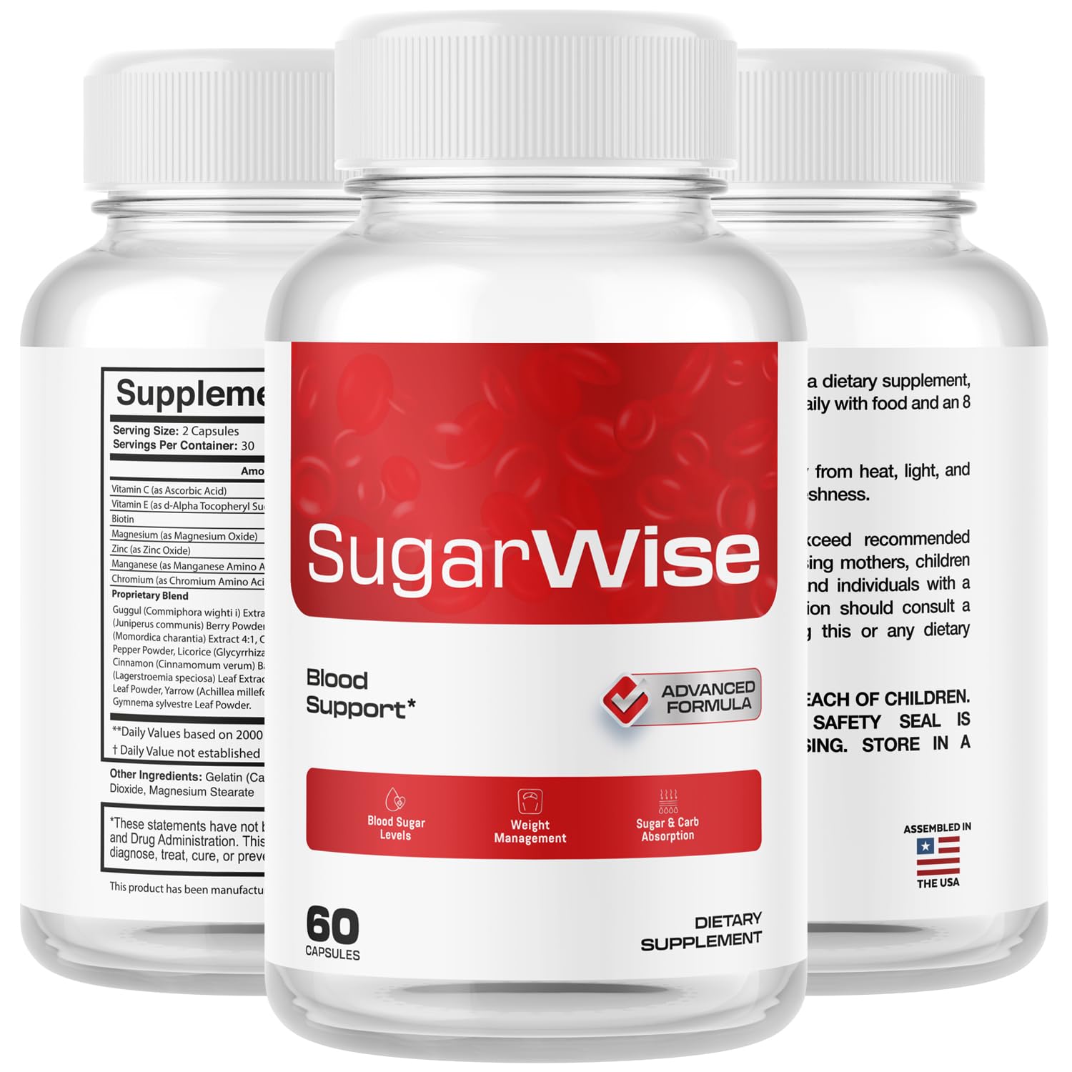 SugarWise etiquette informations produits, clarté sur l utilisation et les conseils.