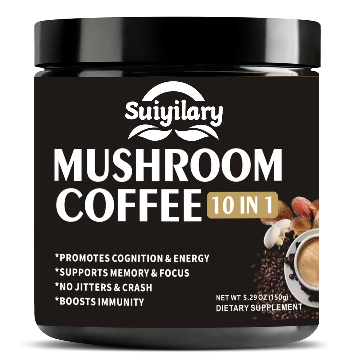 Suiyilary Café-Champignons Emballage, emballage élégant pour énergie douce.