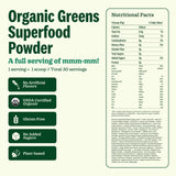 Énergie potentielle et probiotiques apportés par Suja Greens Poudre.