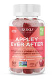 SUKU Appley Ever After Gummies en bouteille, pratique pour usage quotidien.