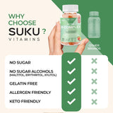SUKU Complexe B goût pêche naturel agréable à mâcher journée