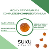 SUKU Complexe B gommes ingredients vegans pectine sans animaux