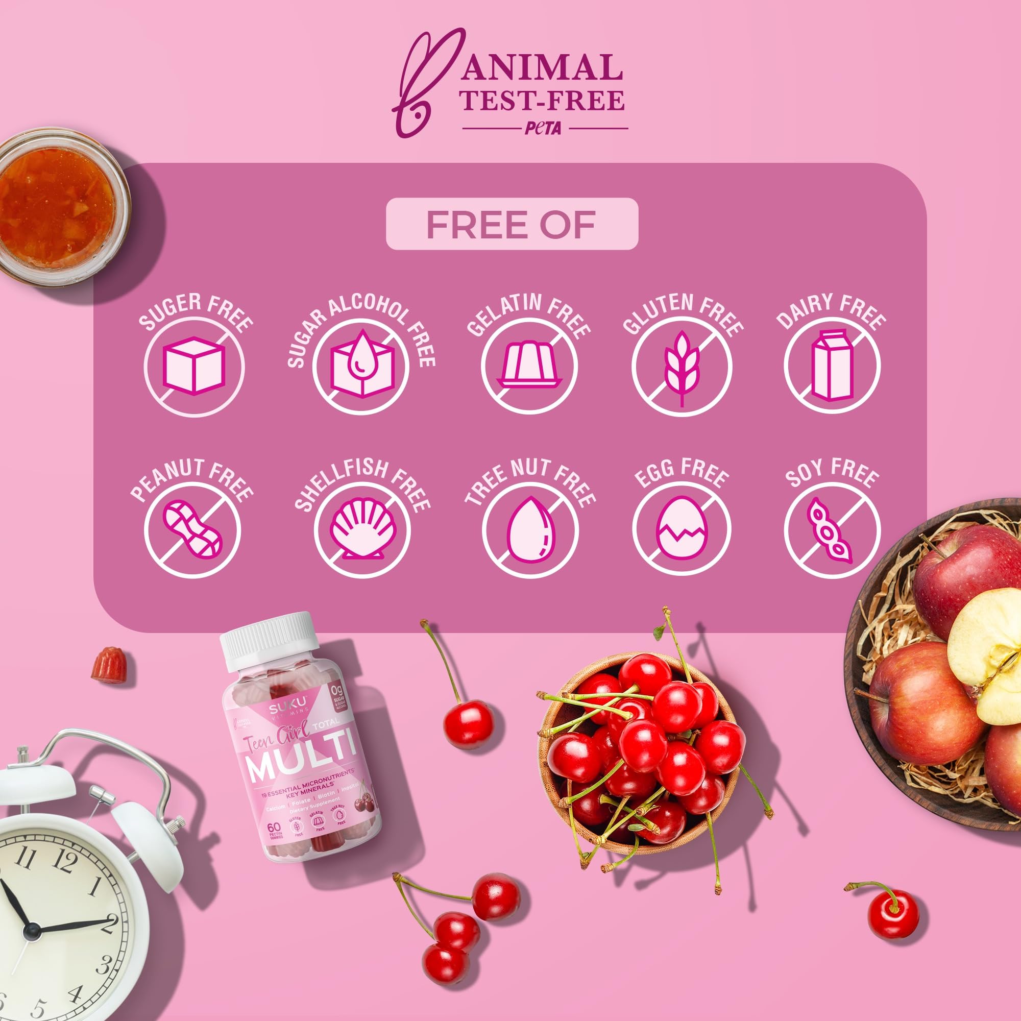 Usage quotidien SUKU cerise – plaisir sain et routine bien-être pour filles.